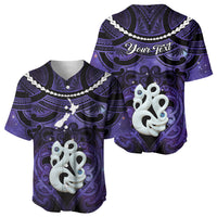 Personalised Maori Matariki Manaia Waiporoporo Baseball Jersey Maori Kowhaiwhai Pattern Galaxy LT01 - Polynesian Pride
