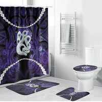 Maori Matariki Manaia Waiporoporo Bathroom Set Maori Kowhaiwhai Pattern Galaxy
