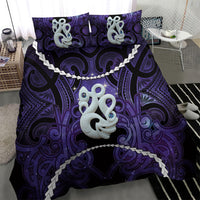 Maori Matariki Manaia Waiporoporo Bedding Set Maori Kowhaiwhai Pattern Galaxy LT01 - Polynesian Pride