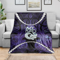 Maori Matariki Manaia Waiporoporo Blanket Maori Kowhaiwhai Pattern Galaxy LT01 - Polynesian Pride