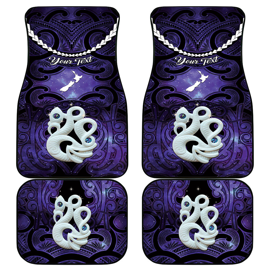 Personalised Maori Matariki Manaia Waiporoporo Car Mats Maori Kowhaiwhai Pattern Galaxy LT01 - Polynesian Pride