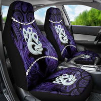 Maori Matariki Manaia Waiporoporo Car Seat Cover Maori Kowhaiwhai Pattern Galaxy LT01 - Polynesian Pride