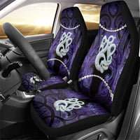 Maori Matariki Manaia Waiporoporo Car Seat Cover Maori Kowhaiwhai Pattern Galaxy LT01 - Polynesian Pride
