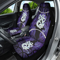 Maori Matariki Manaia Waiporoporo Car Seat Cover Maori Kowhaiwhai Pattern Galaxy LT01 - Polynesian Pride