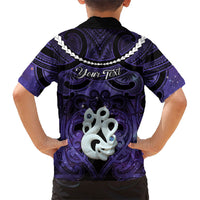 Personalised Maori Matariki Manaia Waiporoporo Family Matching Long Sleeve Bodycon Dress and Hawaiian Shirt Maori Kowhaiwhai Pattern Galaxy