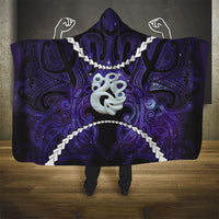 Maori Matariki Manaia Waiporoporo Hooded Blanket Maori Kowhaiwhai Pattern Galaxy LT01 - Polynesian Pride