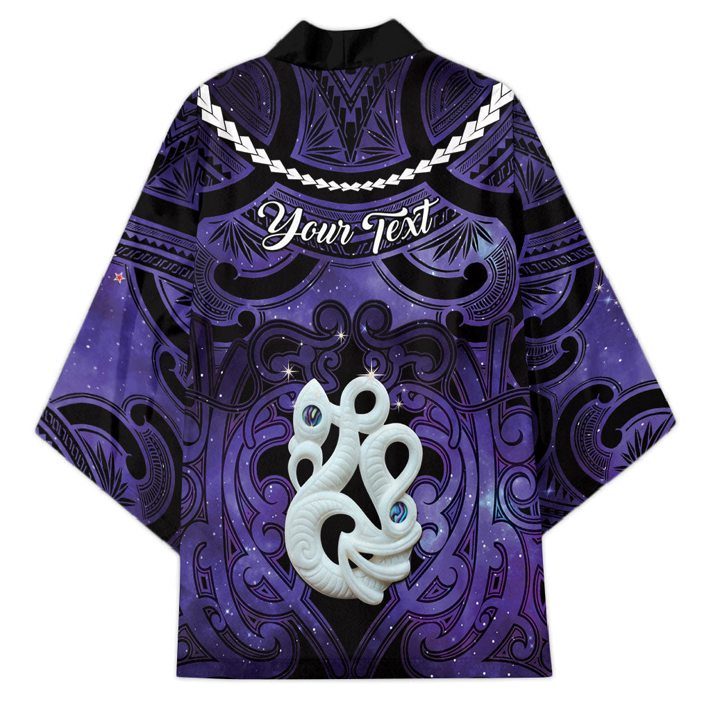 Personalised Maori Matariki Manaia Waiporoporo Kimono Maori Kowhaiwhai Pattern Galaxy LT01 - Polynesian Pride