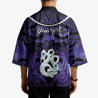 Personalised Maori Matariki Manaia Waiporoporo Kimono Maori Kowhaiwhai Pattern Galaxy LT01 - Polynesian Pride