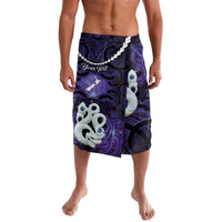 Personalised Maori Matariki Manaia Waiporoporo Lavalava Maori Kowhaiwhai Pattern Galaxy LT01 Purple - Polynesian Pride