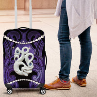 Maori Matariki Manaia Waiporoporo Luggage Cover Maori Kowhaiwhai Pattern Galaxy