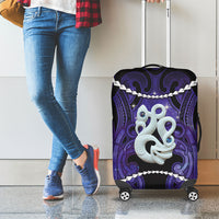 Maori Matariki Manaia Waiporoporo Luggage Cover Maori Kowhaiwhai Pattern Galaxy