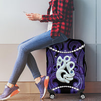Maori Matariki Manaia Waiporoporo Luggage Cover Maori Kowhaiwhai Pattern Galaxy