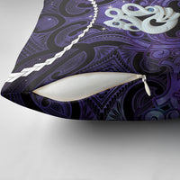 Maori Matariki Manaia Waiporoporo Pillow Cover Maori Kowhaiwhai Pattern Galaxy LT01 - Polynesian Pride