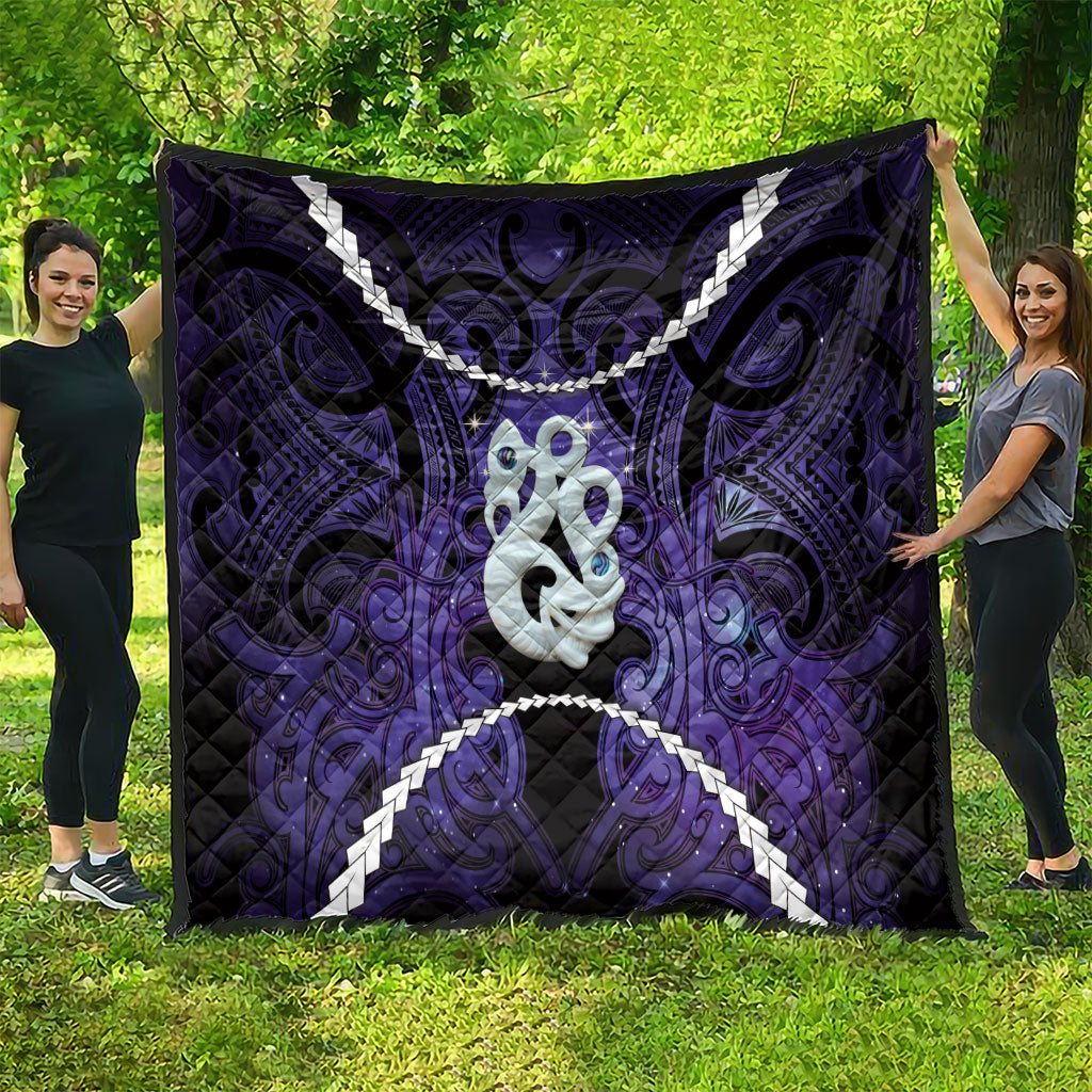 Maori Matariki Manaia Waiporoporo Quilt Maori Kowhaiwhai Pattern Galaxy