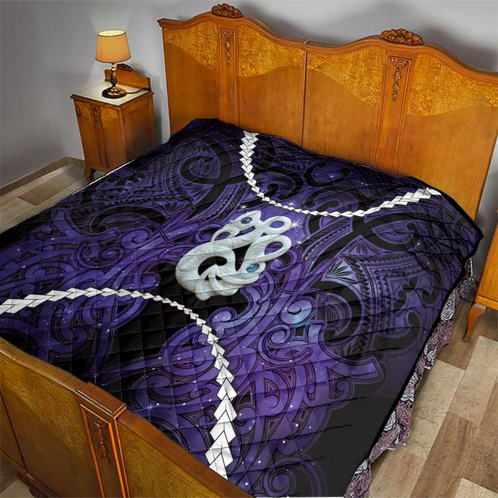 Maori Matariki Manaia Waiporoporo Quilt Maori Kowhaiwhai Pattern Galaxy