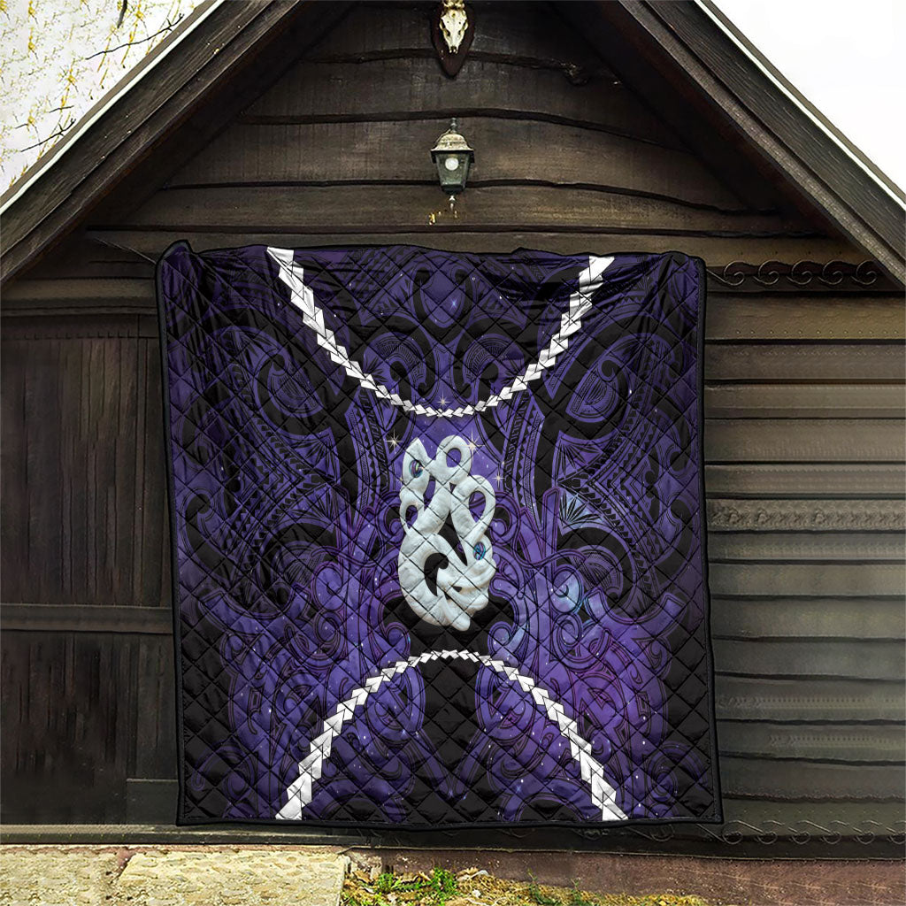 Maori Matariki Manaia Waiporoporo Quilt Maori Kowhaiwhai Pattern Galaxy