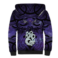 Personalised Maori Matariki Manaia Waiporoporo Sherpa Hoodie Maori Kowhaiwhai Pattern Galaxy LT01 - Polynesian Pride