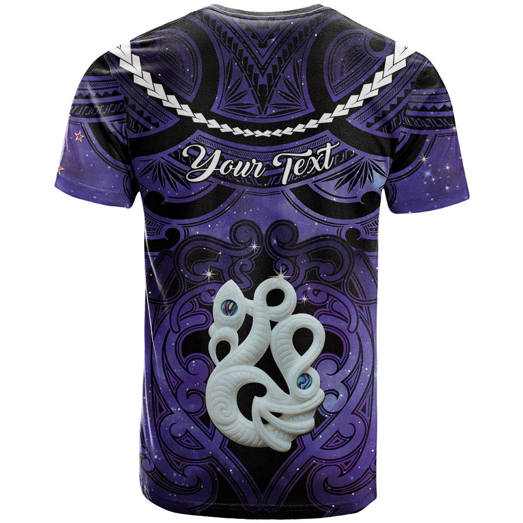 Personalised Maori Matariki Manaia Waiporoporo T Shirt Maori Kowhaiwhai Pattern Galaxy LT01 - Polynesian Pride