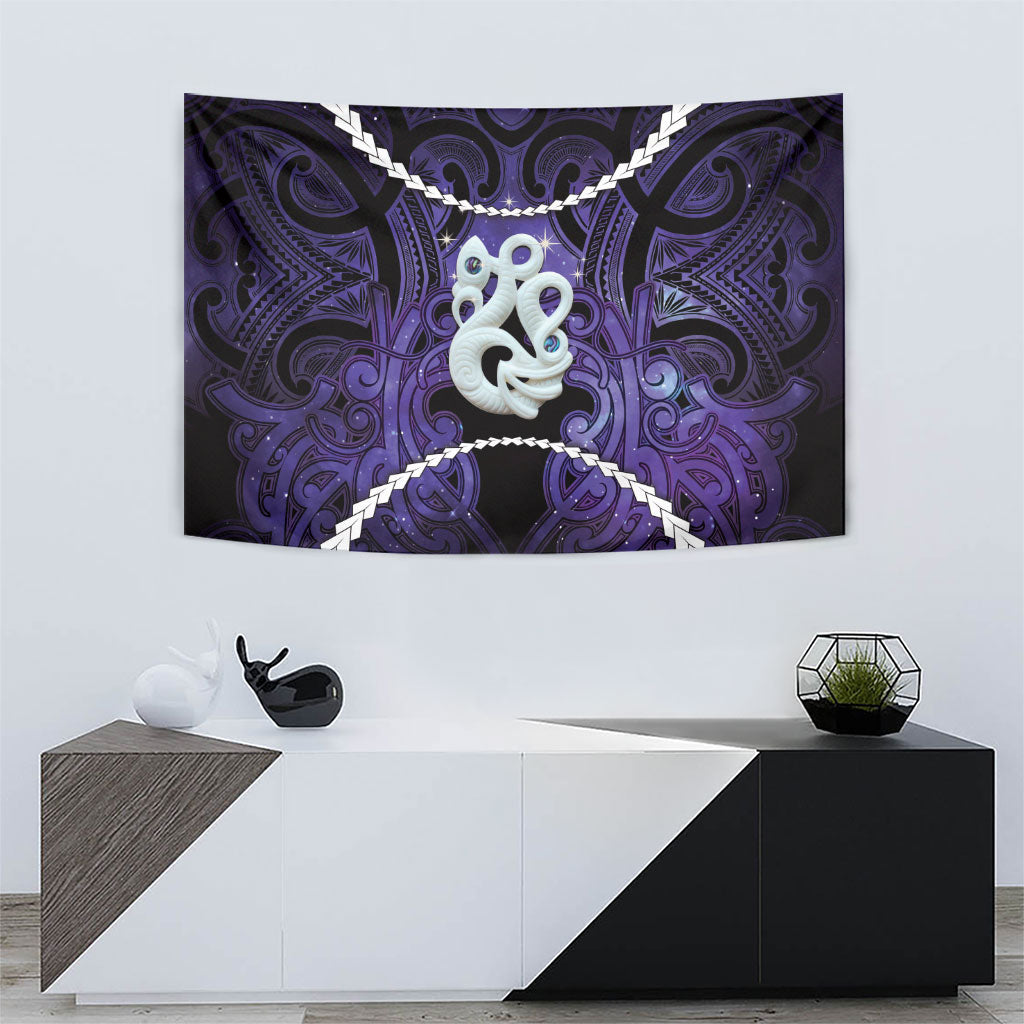 Maori Matariki Manaia Waiporoporo Tapestry Maori Kowhaiwhai Pattern Galaxy LT01 - Polynesian Pride