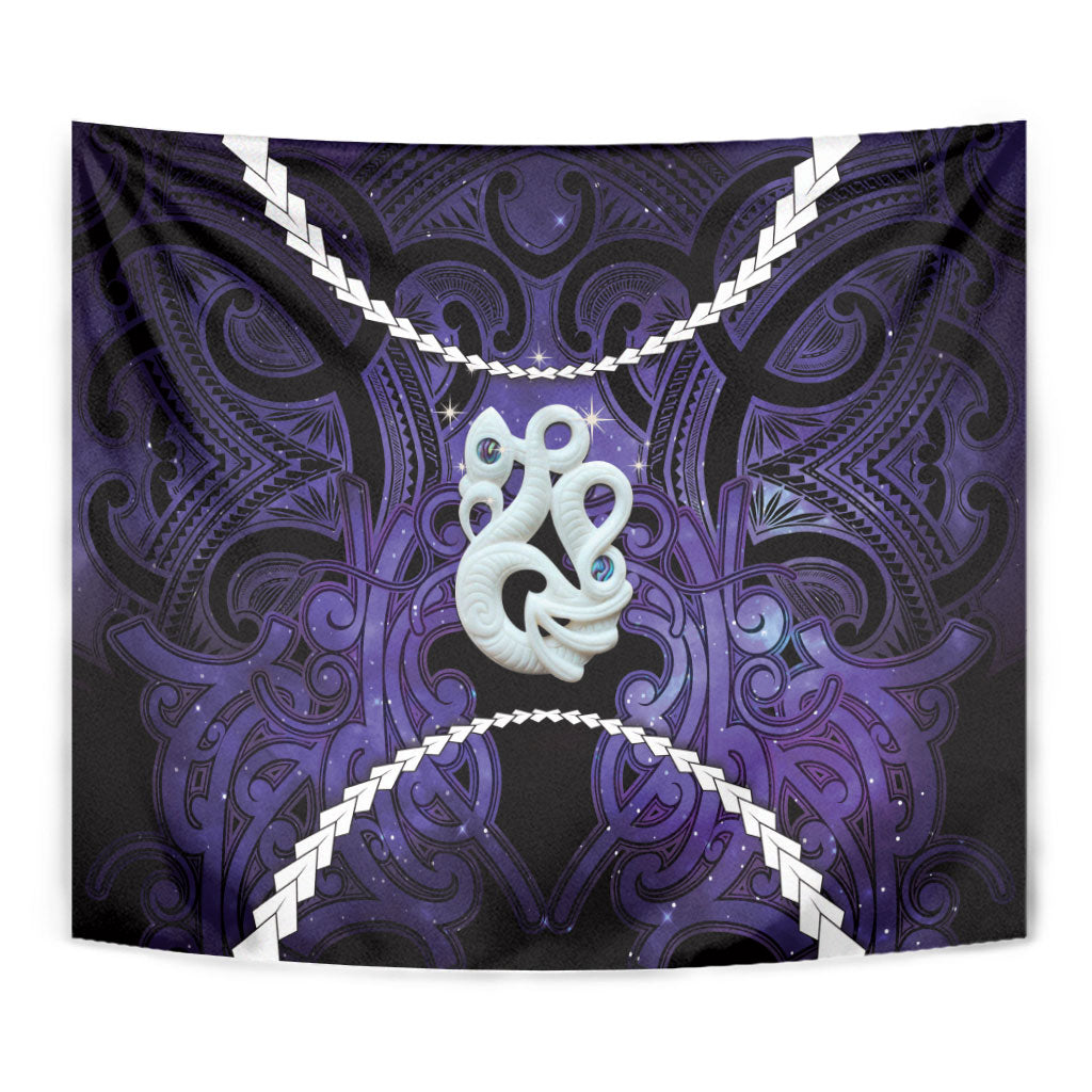 Maori Matariki Manaia Waiporoporo Tapestry Maori Kowhaiwhai Pattern Galaxy LT01 - Polynesian Pride