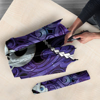 Maori Matariki Manaia Waiporoporo Umbrella Maori Kowhaiwhai Pattern Galaxy LT01 - Polynesian Pride