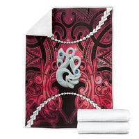 Maori Matariki Manaia Whero Blanket Maori Kowhaiwhai Pattern Galaxy LT01 - Polynesian Pride