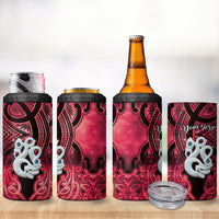 Personalised Maori Matariki Manaia Whero 4 in 1 Can Cooler Tumbler Maori Kowhaiwhai Pattern Galaxy