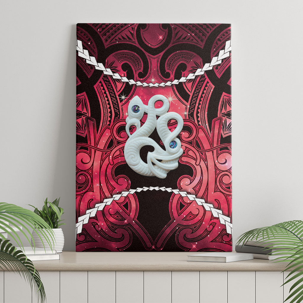 Maori Matariki Manaia Whero Canvas Wall Art Maori Kowhaiwhai Pattern Galaxy LT01 - Polynesian Pride