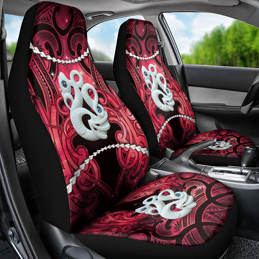 Maori Matariki Manaia Whero Car Seat Cover Maori Kowhaiwhai Pattern Galaxy LT01 - Polynesian Pride