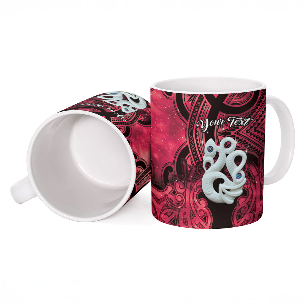 Personalised Maori Matariki Manaia Whero Ceramic Mug Maori Kowhaiwhai Pattern Galaxy LT01 - Polynesian Pride