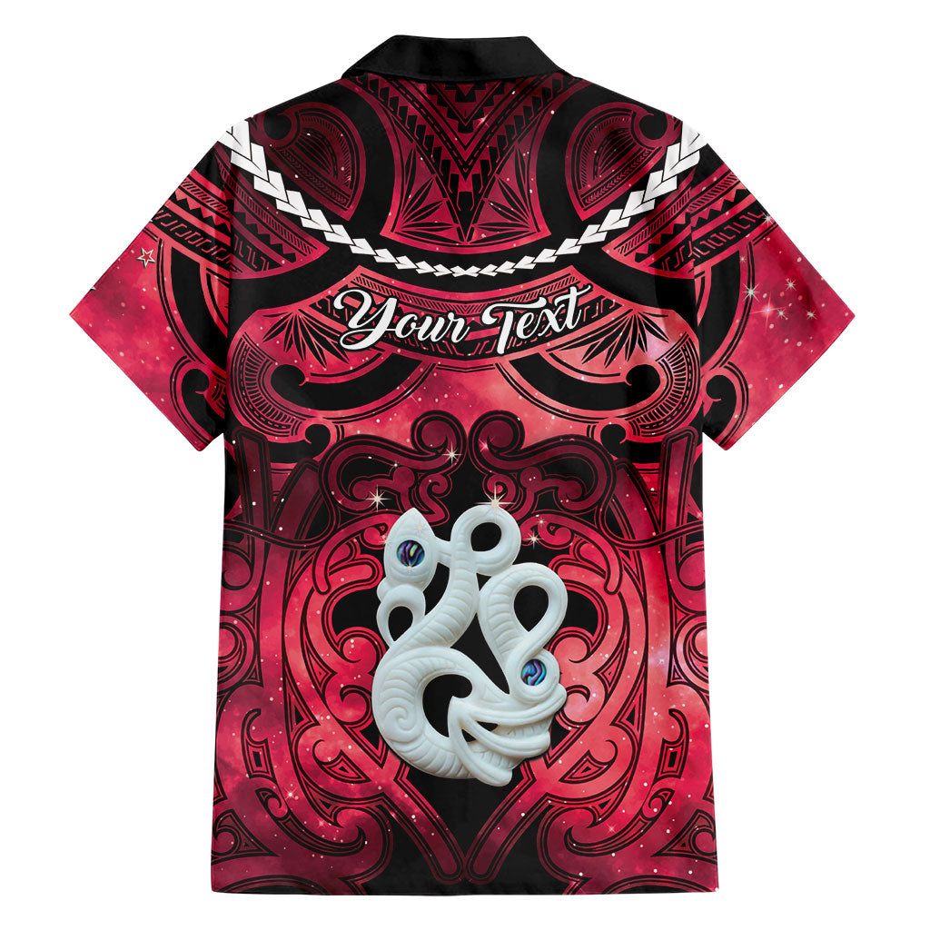 Personalised Maori Matariki Manaia Whero Family Matching Mermaid Dress and Hawaiian Shirt Maori Kowhaiwhai Pattern Galaxy
