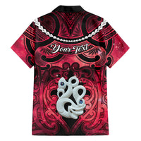 Personalised Maori Matariki Manaia Whero Family Matching Short Sleeve Bodycon Dress and Hawaiian Shirt Maori Kowhaiwhai Pattern Galaxy