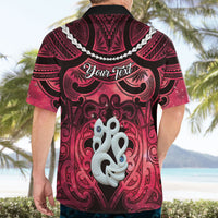 Personalised Maori Matariki Manaia Whero Hawaiian Shirt Maori Kowhaiwhai Pattern Galaxy LT01 - Polynesian Pride