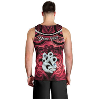 Personalised Maori Matariki Manaia Whero Men Tank Top Maori Kowhaiwhai Pattern Galaxy