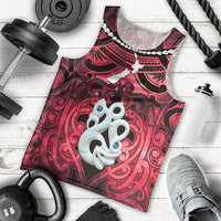 Personalised Maori Matariki Manaia Whero Men Tank Top Maori Kowhaiwhai Pattern Galaxy