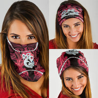 Maori Matariki Manaia Whero Neck Gaiter Maori Kowhaiwhai Pattern Galaxy LT01 - Polynesian Pride