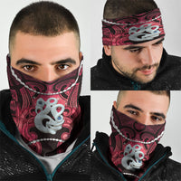 Maori Matariki Manaia Whero Neck Gaiter Maori Kowhaiwhai Pattern Galaxy LT01 - Polynesian Pride