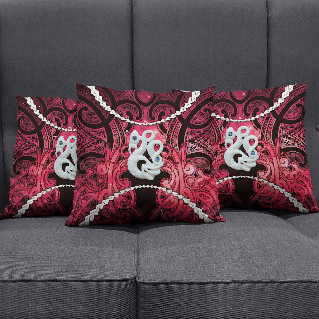 Maori Matariki Manaia Whero Pillow Cover Maori Kowhaiwhai Pattern Galaxy LT01 - Polynesian Pride
