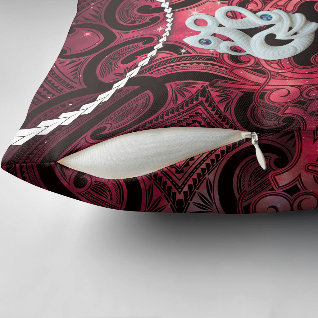 Maori Matariki Manaia Whero Pillow Cover Maori Kowhaiwhai Pattern Galaxy LT01 - Polynesian Pride