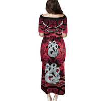 Personalised Maori Matariki Manaia Whero Puletasi Maori Kowhaiwhai Pattern Galaxy LT01 - Polynesian Pride