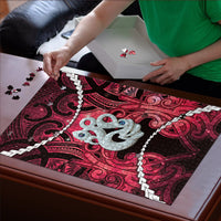 Maori Matariki Manaia Whero Puzzle Maori Kowhaiwhai Pattern Galaxy LT01 - Polynesian Pride