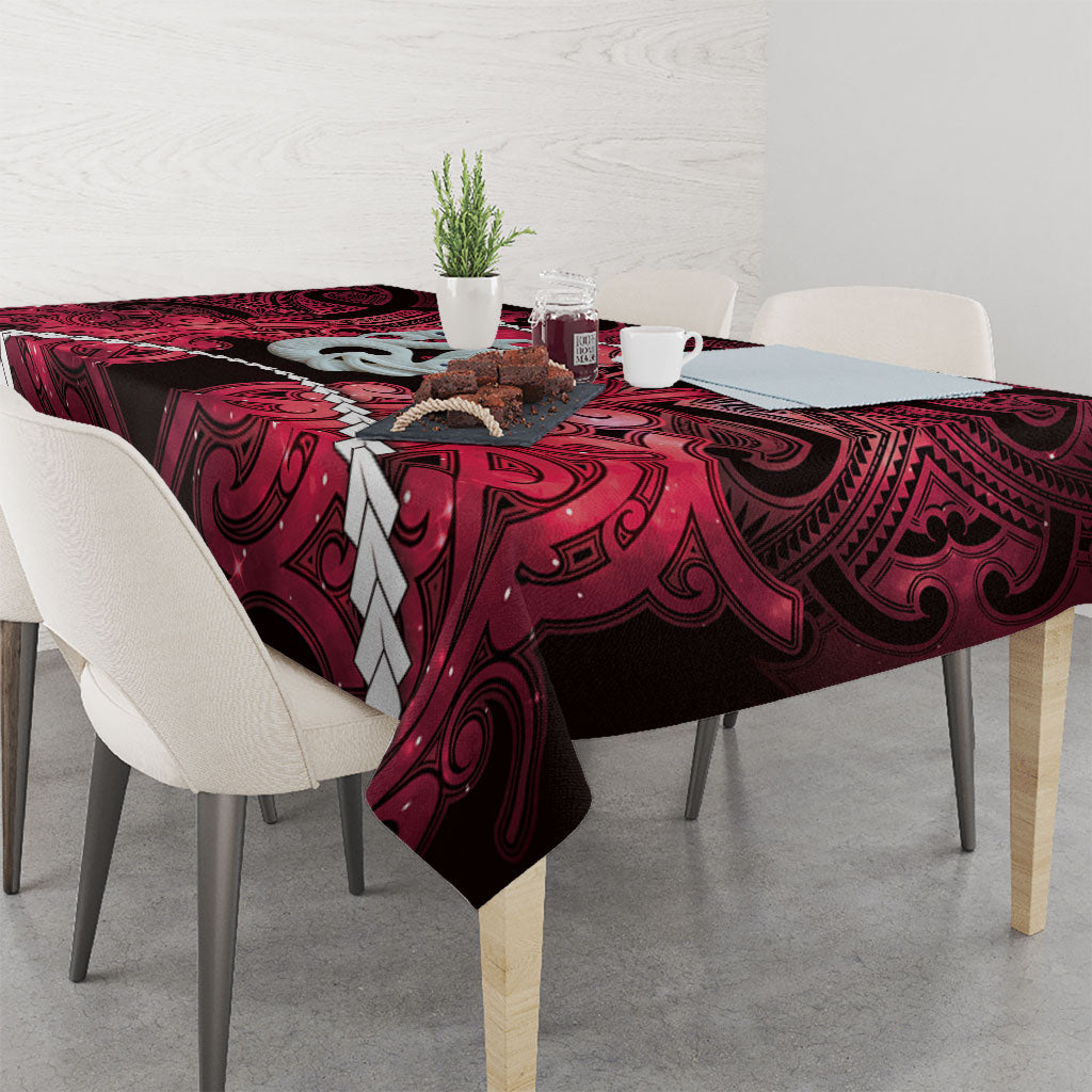 Maori Matariki Manaia Whero Tablecloth Maori Kowhaiwhai Pattern Galaxy LT01 - Polynesian Pride