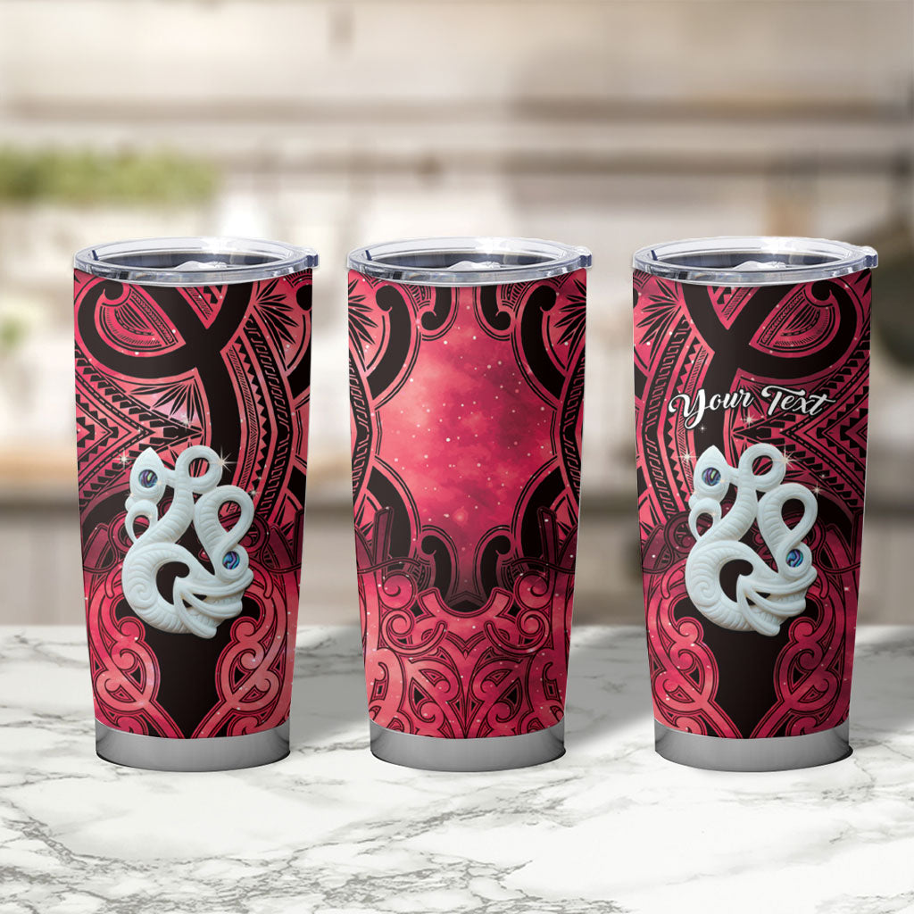 Personalised Maori Matariki Manaia Whero Tumbler Cup Maori Kowhaiwhai Pattern Galaxy LT01 - Polynesian Pride