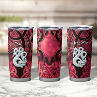 Personalised Maori Matariki Manaia Whero Tumbler Cup Maori Kowhaiwhai Pattern Galaxy LT01 - Polynesian Pride
