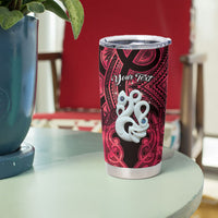 Personalised Maori Matariki Manaia Whero Tumbler Cup Maori Kowhaiwhai Pattern Galaxy LT01 - Polynesian Pride