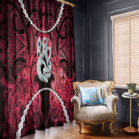 Maori Matariki Manaia Whero Window Curtain Maori Kowhaiwhai Pattern Galaxy