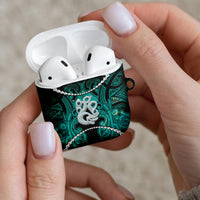 Maori Matariki Manaia Turquoise AirPods Case Maori Kowhaiwhai Pattern Galaxy LT01 - Polynesian Pride