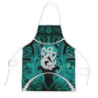 Maori Matariki Manaia Turquoise Apron Maori Kowhaiwhai Pattern Galaxy