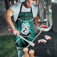 Maori Matariki Manaia Turquoise Apron Maori Kowhaiwhai Pattern Galaxy