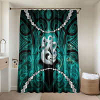 Maori Matariki Manaia Turquoise Bathroom Set Maori Kowhaiwhai Pattern Galaxy